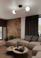 Lampa sufitowa MAGNUM 2 BL OPAL