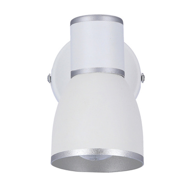 Lampa ścienna kinkiet 1xE14 biały+chrom FIDO 91-63366