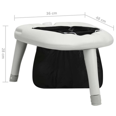 vidaXL Toaleta turystyczna z workami, 200 kg