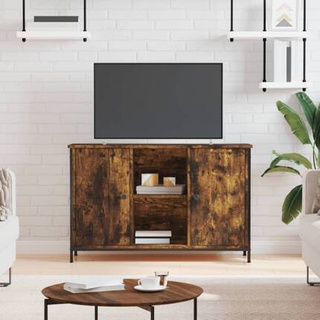 vidaXL Szafka pod TV, przydymiony dąb, 100x35x65 cm