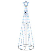 vidaXL Choinka stożkowa, 108 niebieskich diod LED, 70x180 cm
