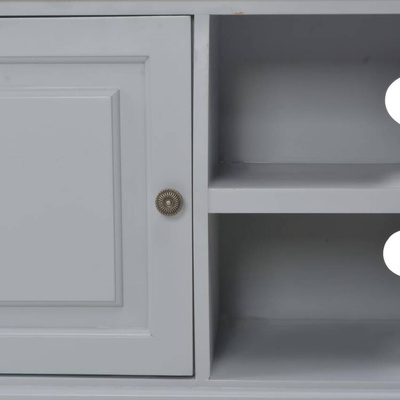 vidaXL Szafka pod TV, szara, 90x30x40 cm, drewniana
