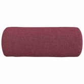 Poduszki Wałkowe 2 pcs Czerwone wino ? 15 x 40 cm tkanina