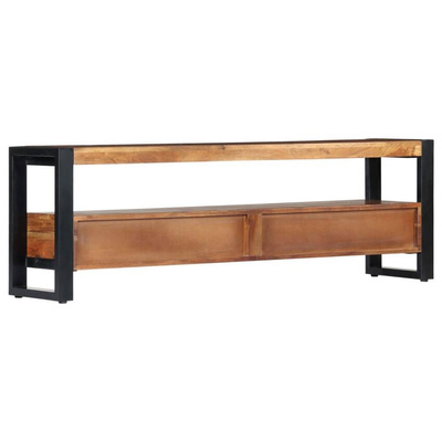 vidaXL Szafka pod TV, 140 x 30 x 45 cm, lite drewno akacjowe