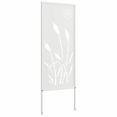 Ekran zapewniający prywatność w ogrodzie Biały 50 x 140 cm