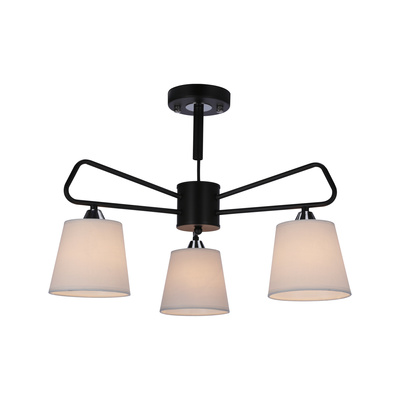 Lampa sufitowa czarno-biała metalowa Morley Ledea 50203091