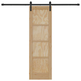 Drzwi przesuwne naturalny 61 x 198,5 cm Lite drewno sosnowe