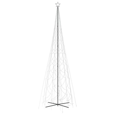 vidaXL Choinka stożkowa, 3000 zimnych białych LED, 230x800 cm