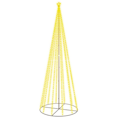 vidaXL Choinka stożkowa, 732 ciepłe białe LED, 160x500 cm