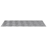 Stopień Prostokątny 4 pcs Srebrny 70 x 40 cm Aluminium