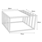Meble dekoracyjne KS-27 STOLIK z serii KAJA HOME