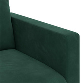 Sofa Ciemna zieleń 158 x 78 x 80 cm Aksamit
