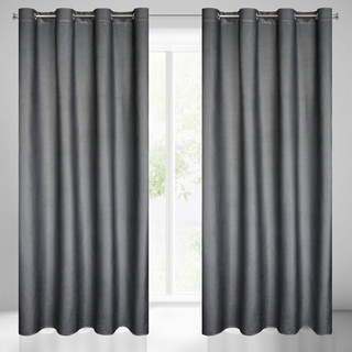 Zasłona Darcy czarna 140x250