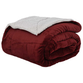 Koc Bordeaux Czerwony 220 x 240 cm Polar