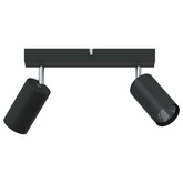 Reflektor sufitowy Z reflektorami Czarny 26 x 6 x 16 cm Metal