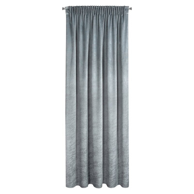 Zasłona Riva stalowa 140x270