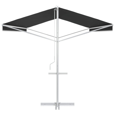 Markiza wolnostojąca antracytowy 6 x 3 m Poliester
