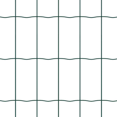 Ogrodzenie Euro 1,2 x 25 m Żelazo pokryte PVC zielony