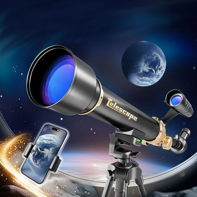 Teleskop Astronomiczny Edukacyjny Aluminiowy Akcesoria Statyw 1.35 M