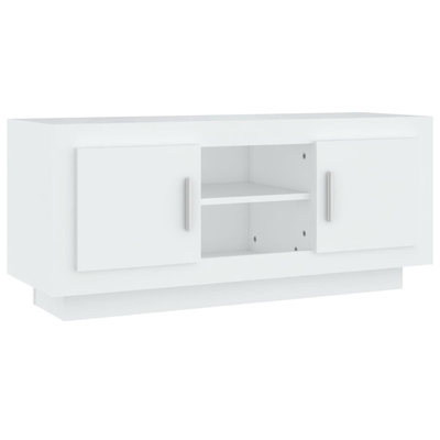 vidaXL Szafka pod TV, biała, 102x35x45 cm, materiał drewnopochodny
