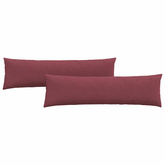 Poduszki na sofę 2 pcs Czerwone wino 145 x 40 cm tkanina