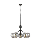 Lampa wisząca NOVA 5 BLACK/GRAFIT