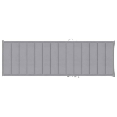 vidaXL Ogrodowy leżak z poduszką, lite drewno akacjowe