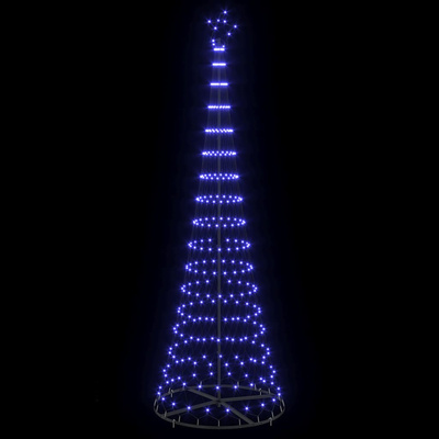 Choinka świąteczna LED z podstawą Niebieski 302,5 cm Metal