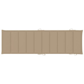 vidaXL Ogrodowy leżak z poduszką, lite drewno akacjowe