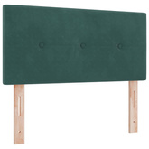 Łóżko ottoman z materacem Ciemnozielony 120 x 200 cm Welur
