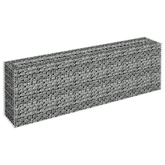 vidaXL Podwyższona donica gabionowa, galwanizowana stal, 180x30x60 cm