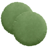 Poduszki na siedziska 2 pcs Jasnozielony ?30 x 13 cm Aksamit