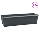 Skrzynki na kwiaty do palet euro 24 pcs Szary
