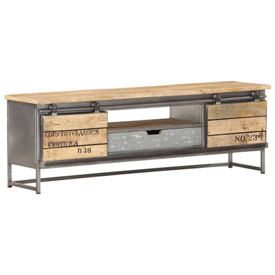 vidaXL Szafka pod TV, 120x30x40 cm, lite drewno mango