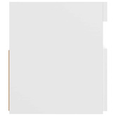 Szafka pod TV z oświetleniem LED, biała, 120x35x40 cm