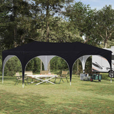 Namiot imprezowy rozkładany 575 x 288 x 245 cm antracytowy