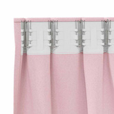 Firany blackout z kółkami 2 pcs Dziecięcy róż 225 x 140 cm