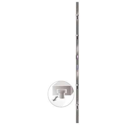 Drzwi Frontowe 98 x 208 cm PVC antracytowy