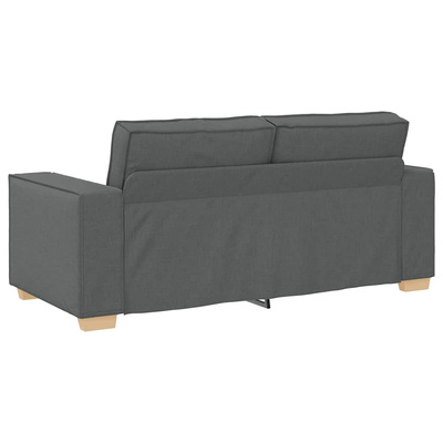 Sofa 2-osobowa Ciemnoszara 180x78x84 cm Tkanina
