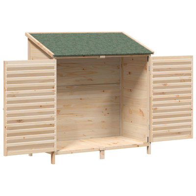 Shed ogrodowy naturalny 106 x 56 x 113,5 cm Drewno Świerkowe
