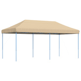 Namiot Imprezowy Beżowy 292 x 580 x 315 cm Materiał Oxford