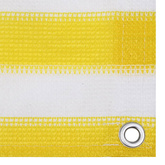 Parawan balkonowy, żółto-biały, 120x500 cm, HDPE