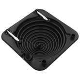 Solarny podgrzewacz basenowy, 75x75x36 cm, HDPE, aluminium