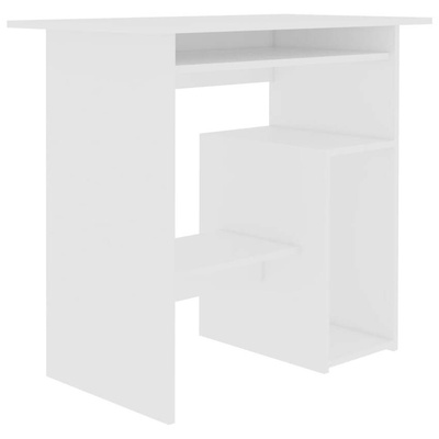 vidaXL Biurko, białe, 80x45x74 cm, materiał drewnopochodny