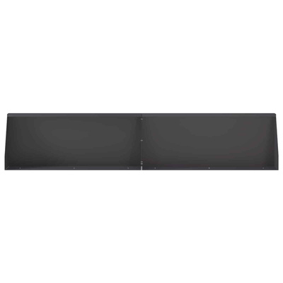 Mur oporowy 4 szt. 100 x 12 x 30 cm Stal Czarny