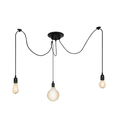 Lampa wisząca ARANEA 3xE27 czarny EDO777187 EDO Solutions