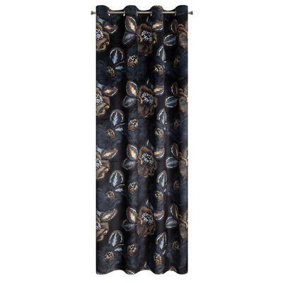 Zasłona Przel czarna 140x250