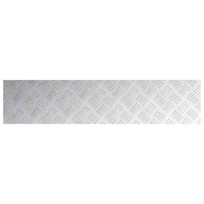 Stopień Prostokątny 2 pcs Srebrny 90 x 20 cm Aluminium