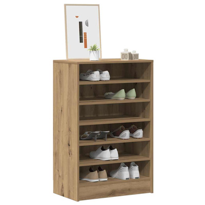 Szafka na buty, dąb artisan 60x35x92 cm materiał drewnopochodny