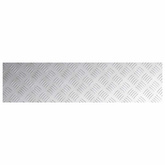 Stopień Prostokątny 4 pcs Srebrny 100 x 25 cm Aluminium